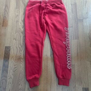 Aeropostale Red Jogger Pants